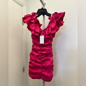 Lovers and Friends Nikolina Ruched Dress $168 NEW WITH TAG size small